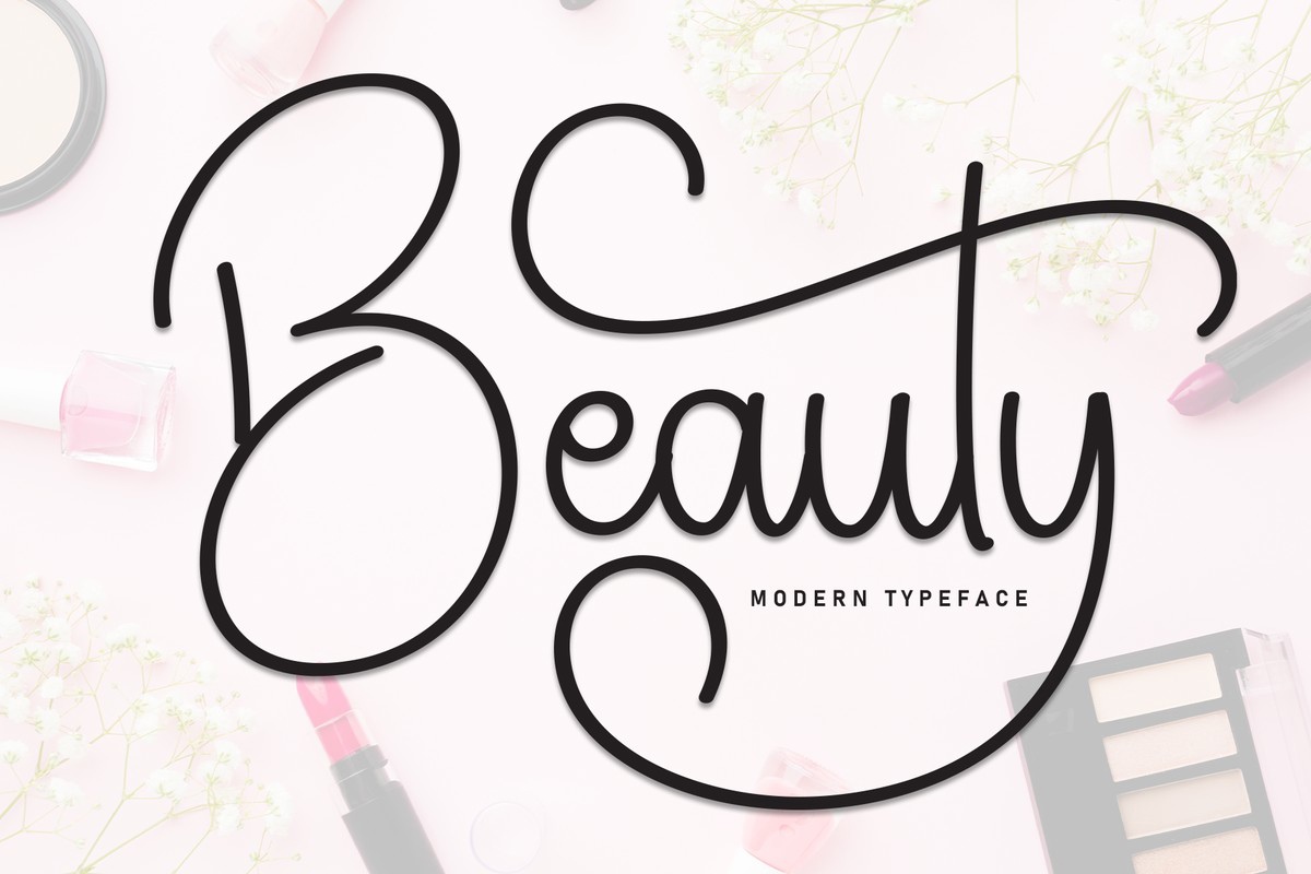 Beauty Font preview