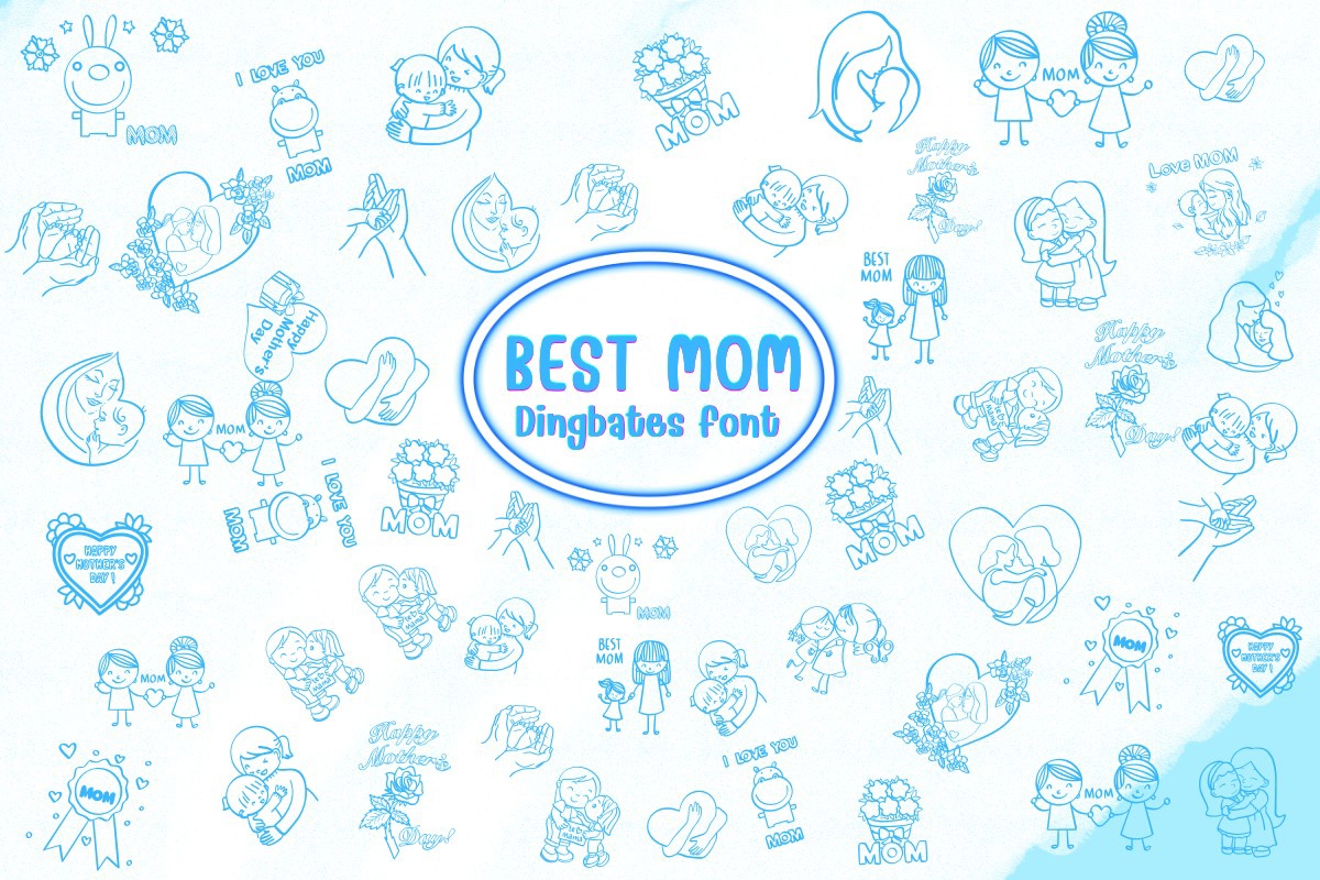 Best Mom Font preview