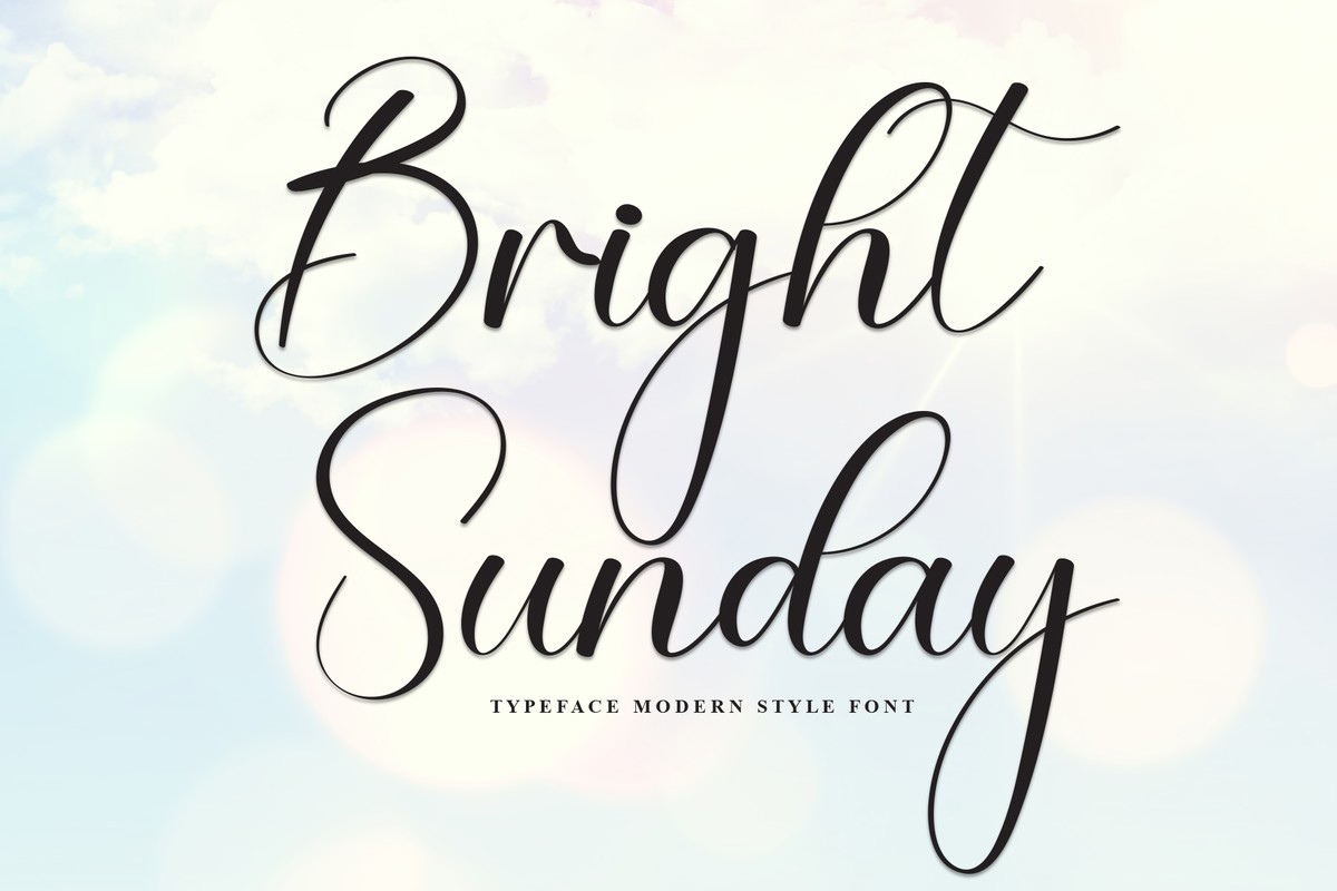 Bright Sunday Font preview