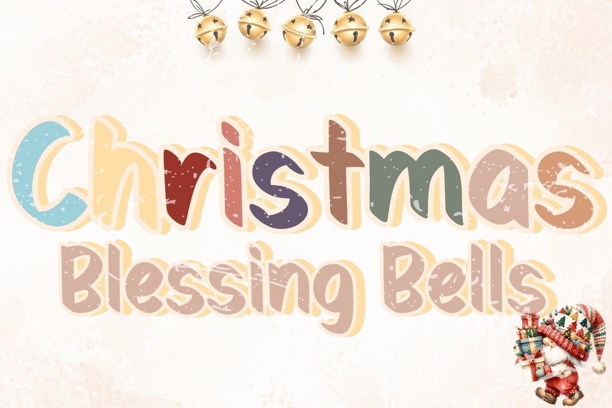 Christmas Blessing Bells Font preview