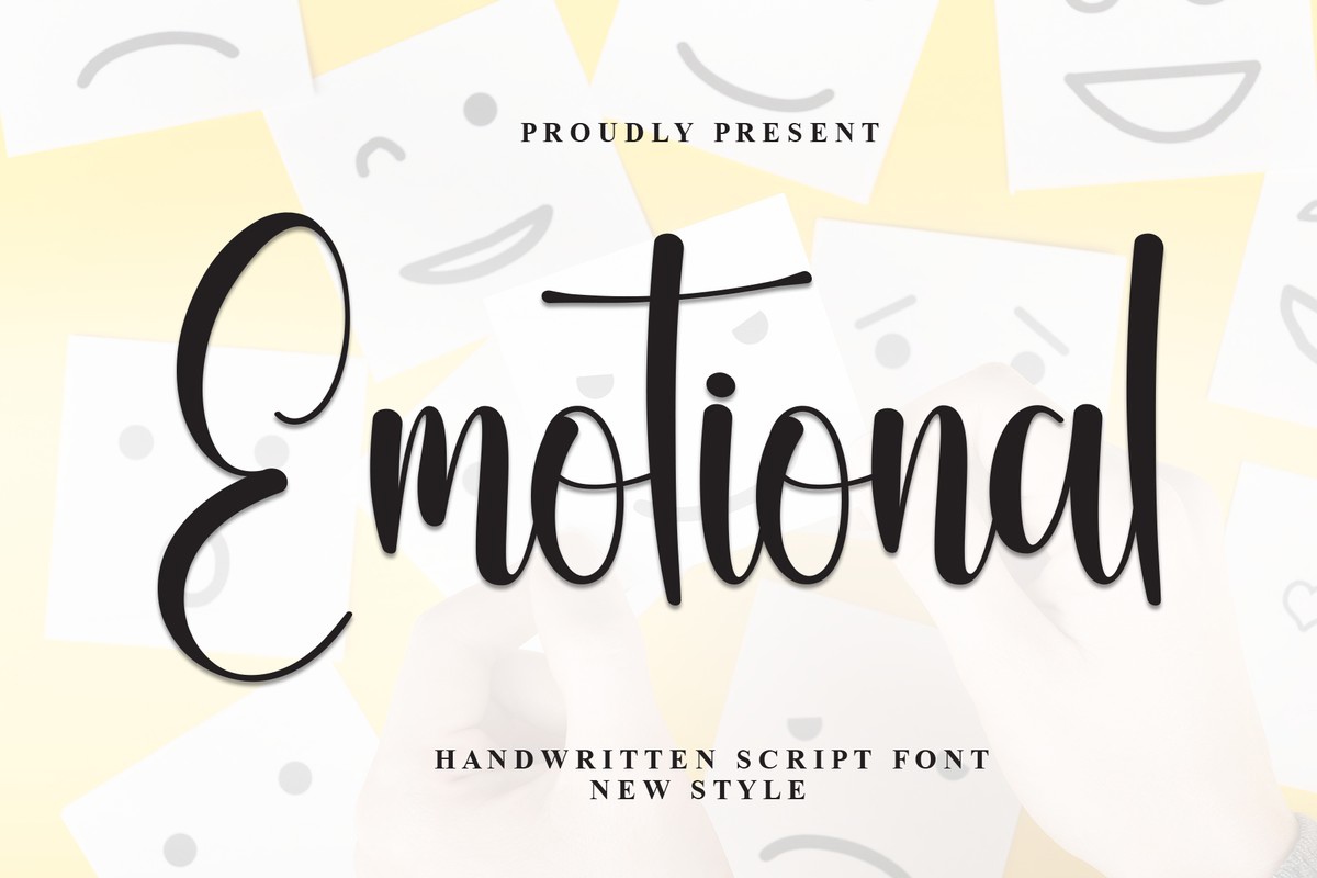 Emotional Font preview