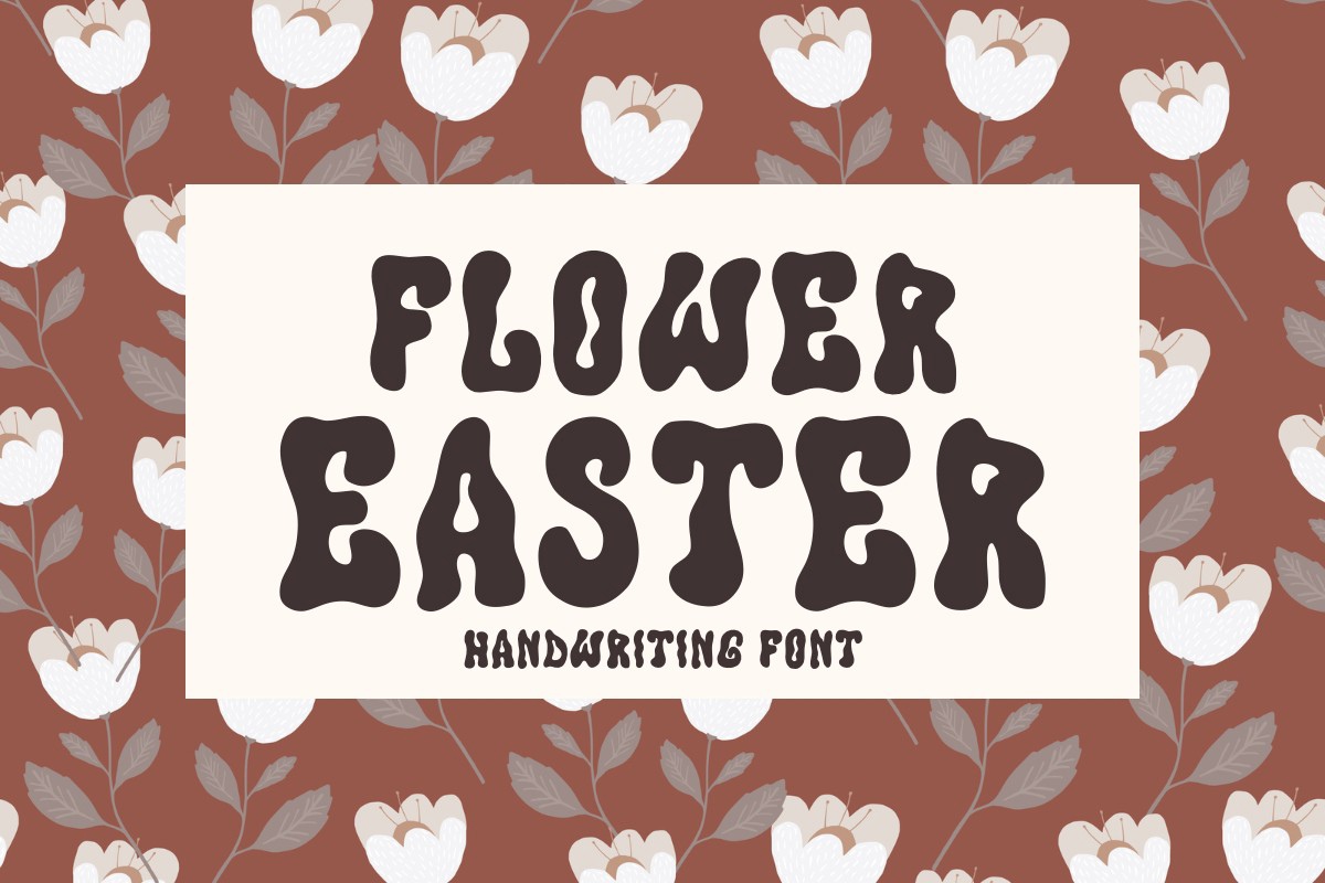 Flower Easter Font preview