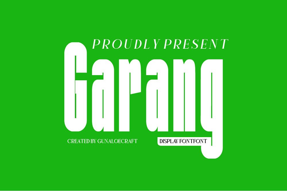 Garang Font preview