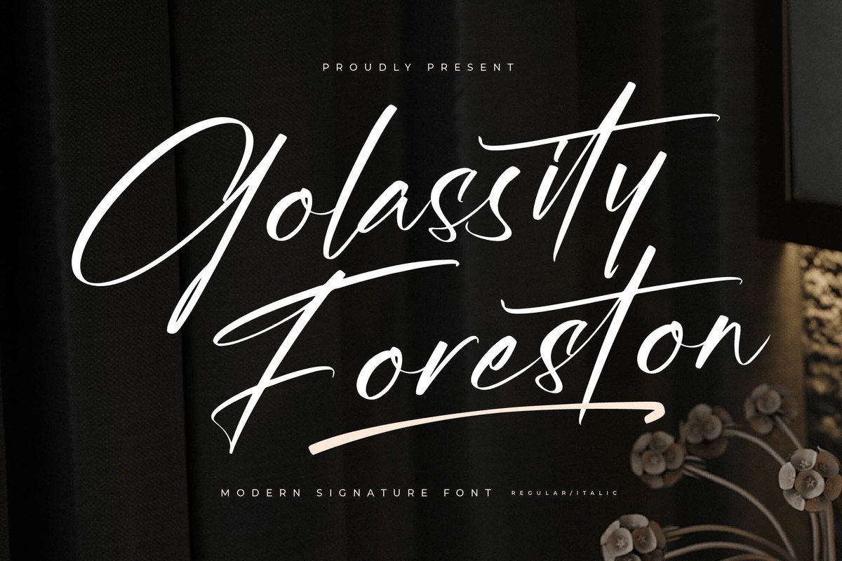 Golassity Foreston Regular Font preview