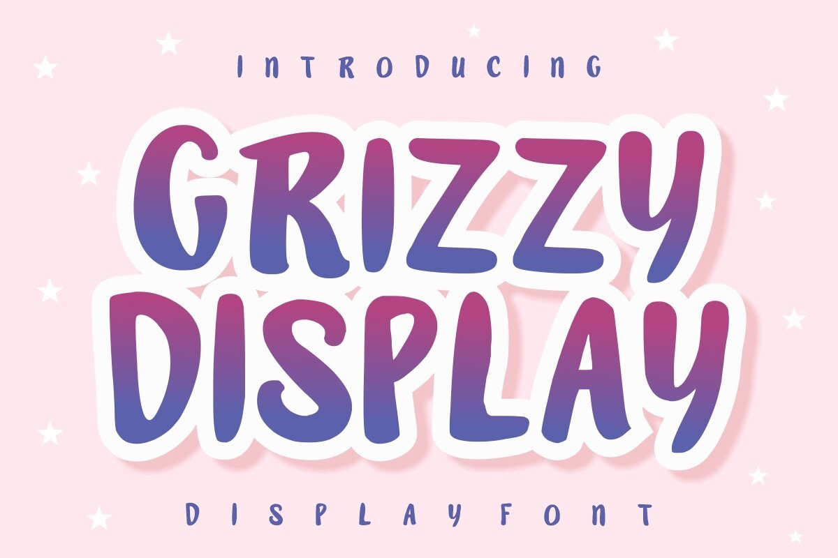 Grizzy Display Font preview