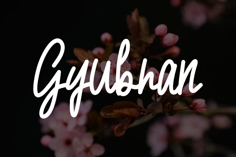 Gyubran Font preview