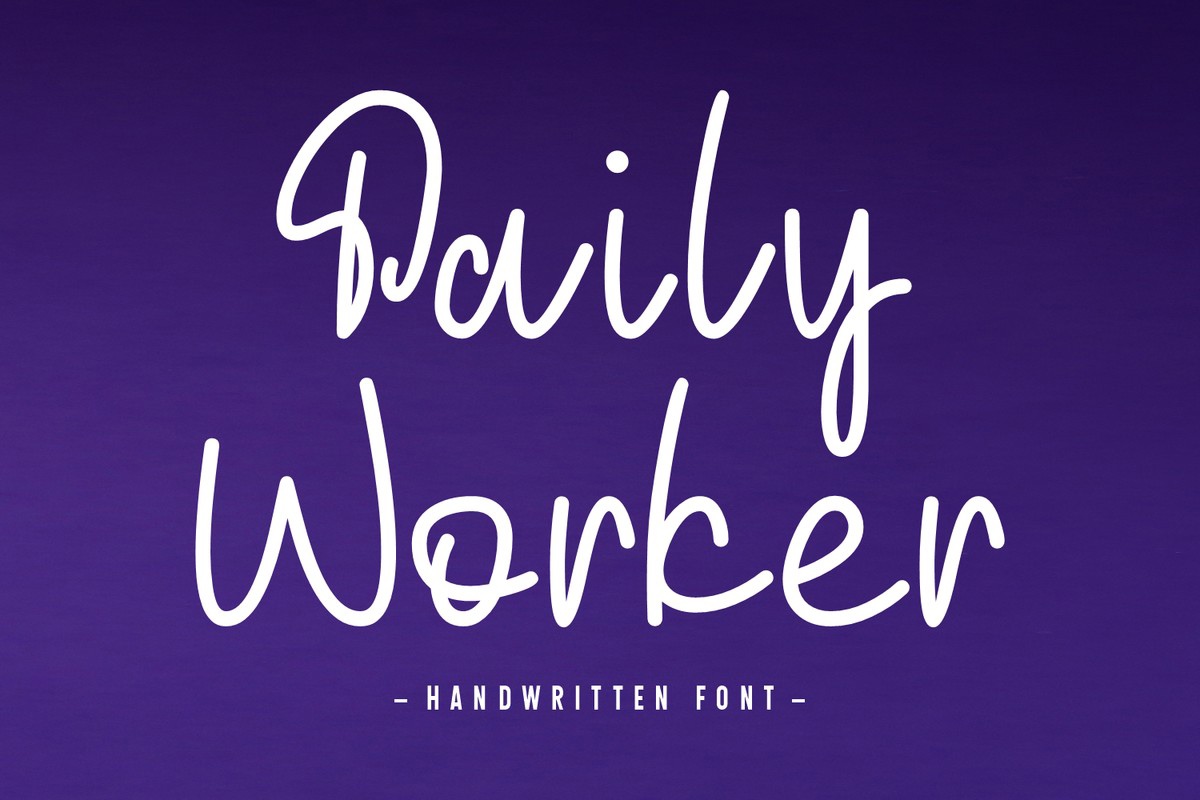 Daily Worker Font preview