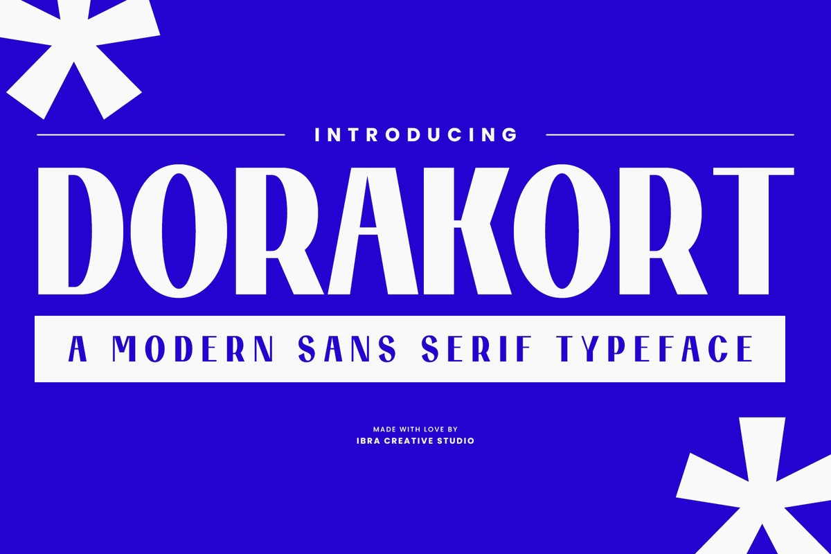 Dorakort Font preview