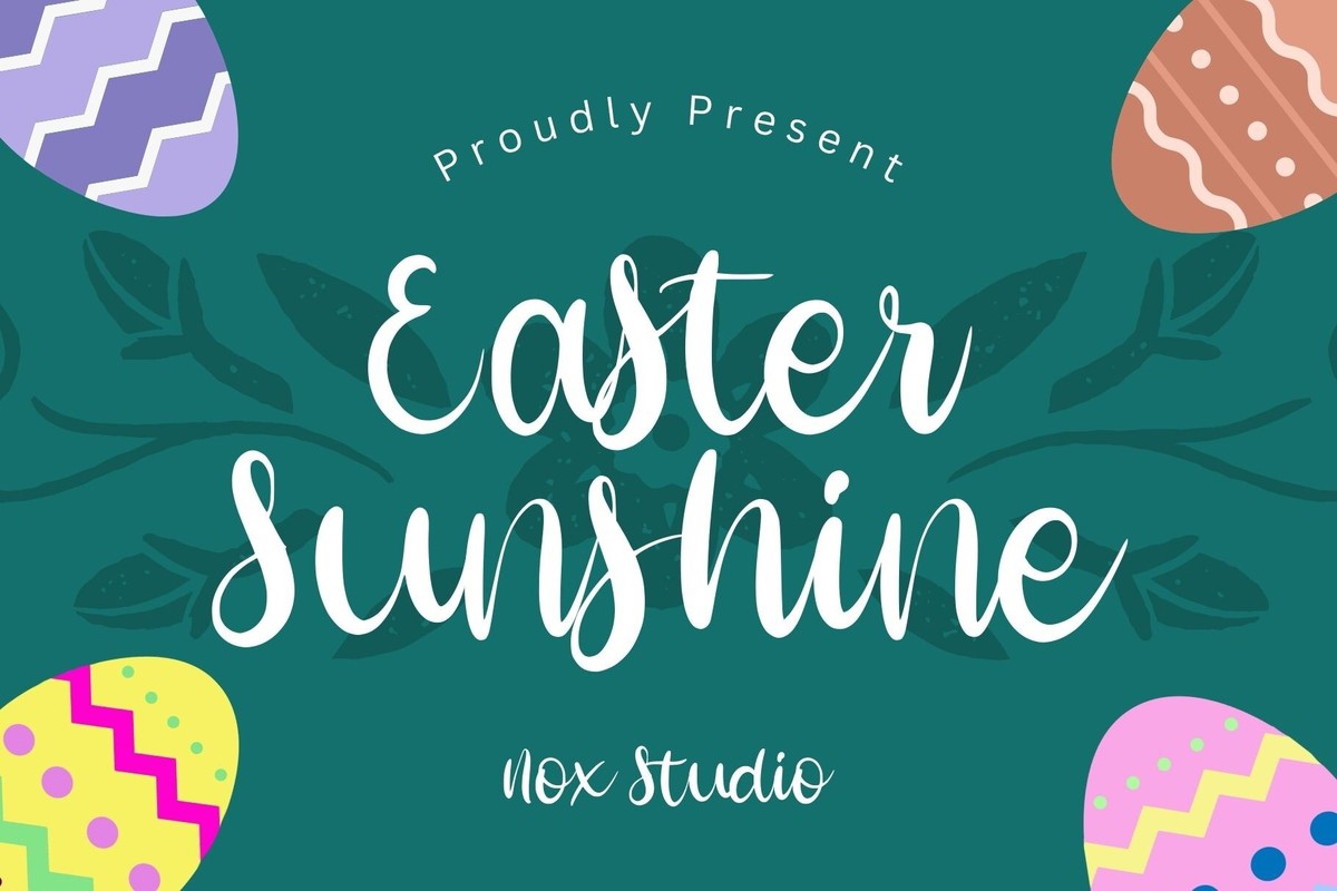 Easter Sunshine Font preview