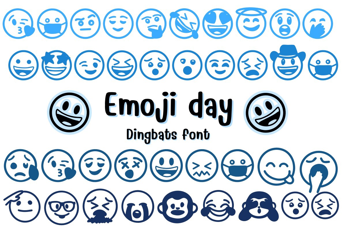 Emoji Day Font preview