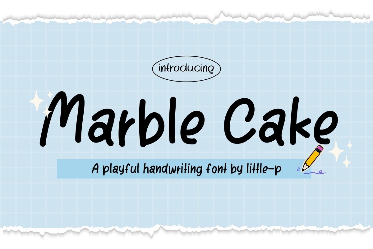 Marble Cake Font preview