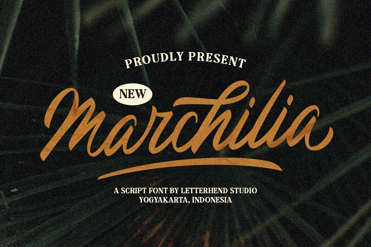 The Marchilia Font preview