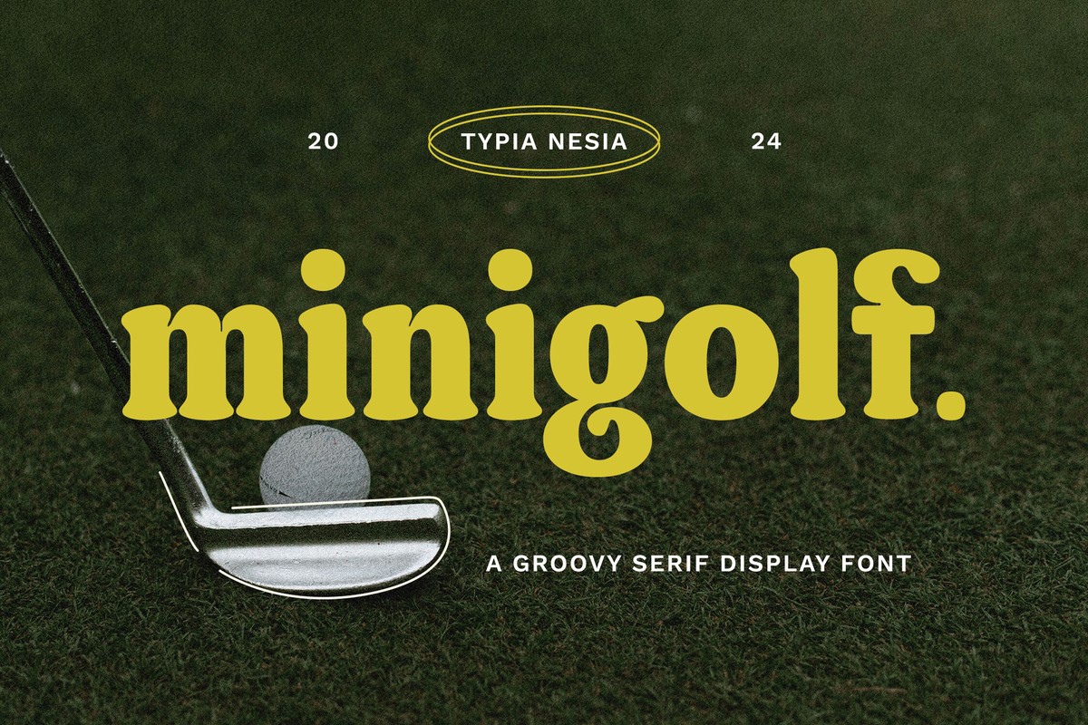 Minigolf Regular Font preview