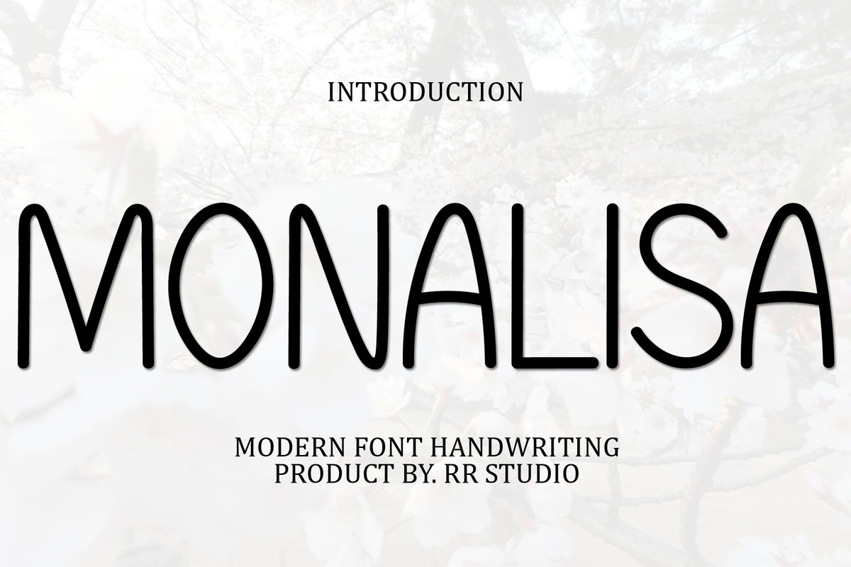 Monalisa Font preview