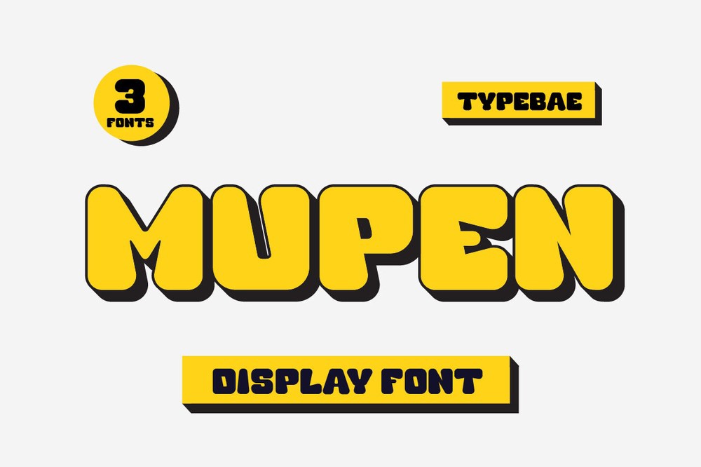 Mupen Regular Font preview