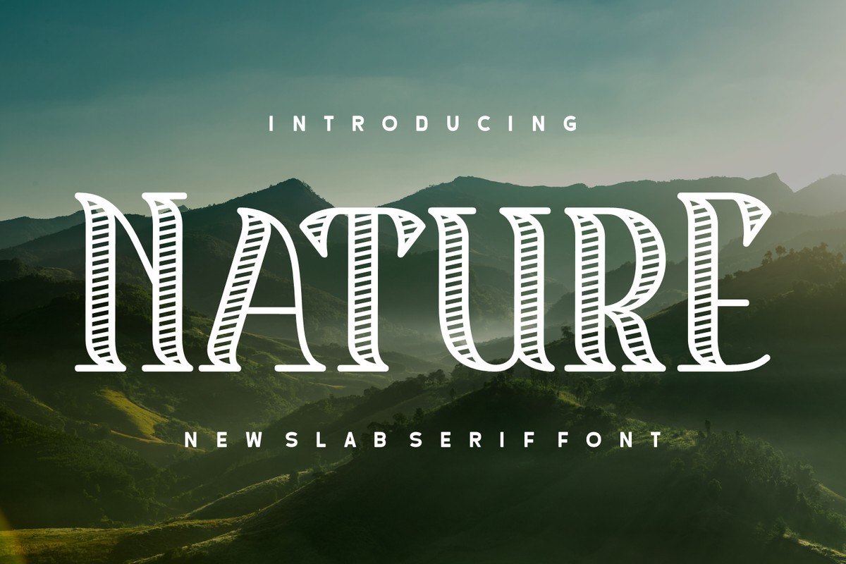 Nature Reserve Regular Font preview