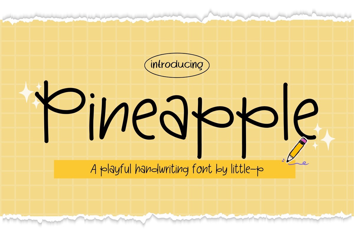 Pinеapple Font preview