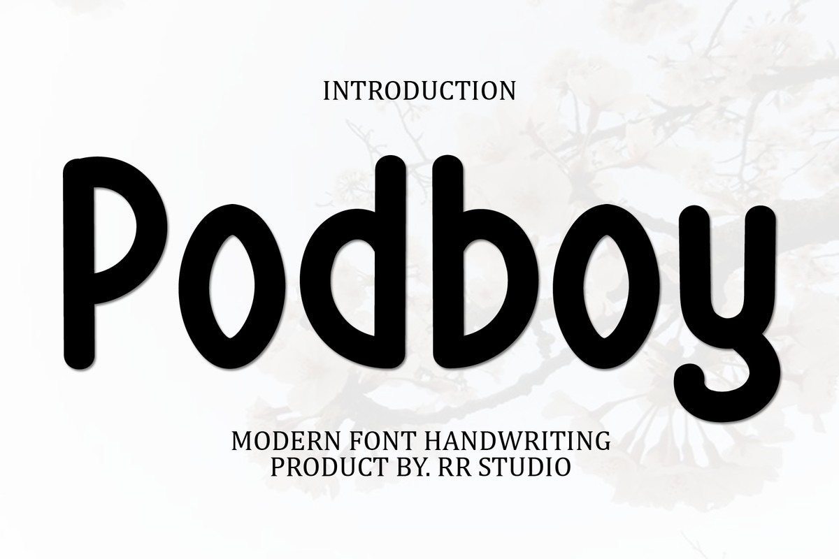 Podboy Font preview