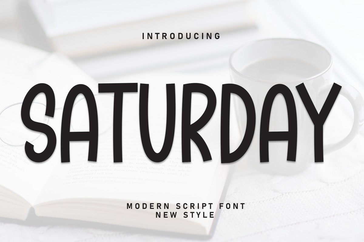 Sаturday Font preview