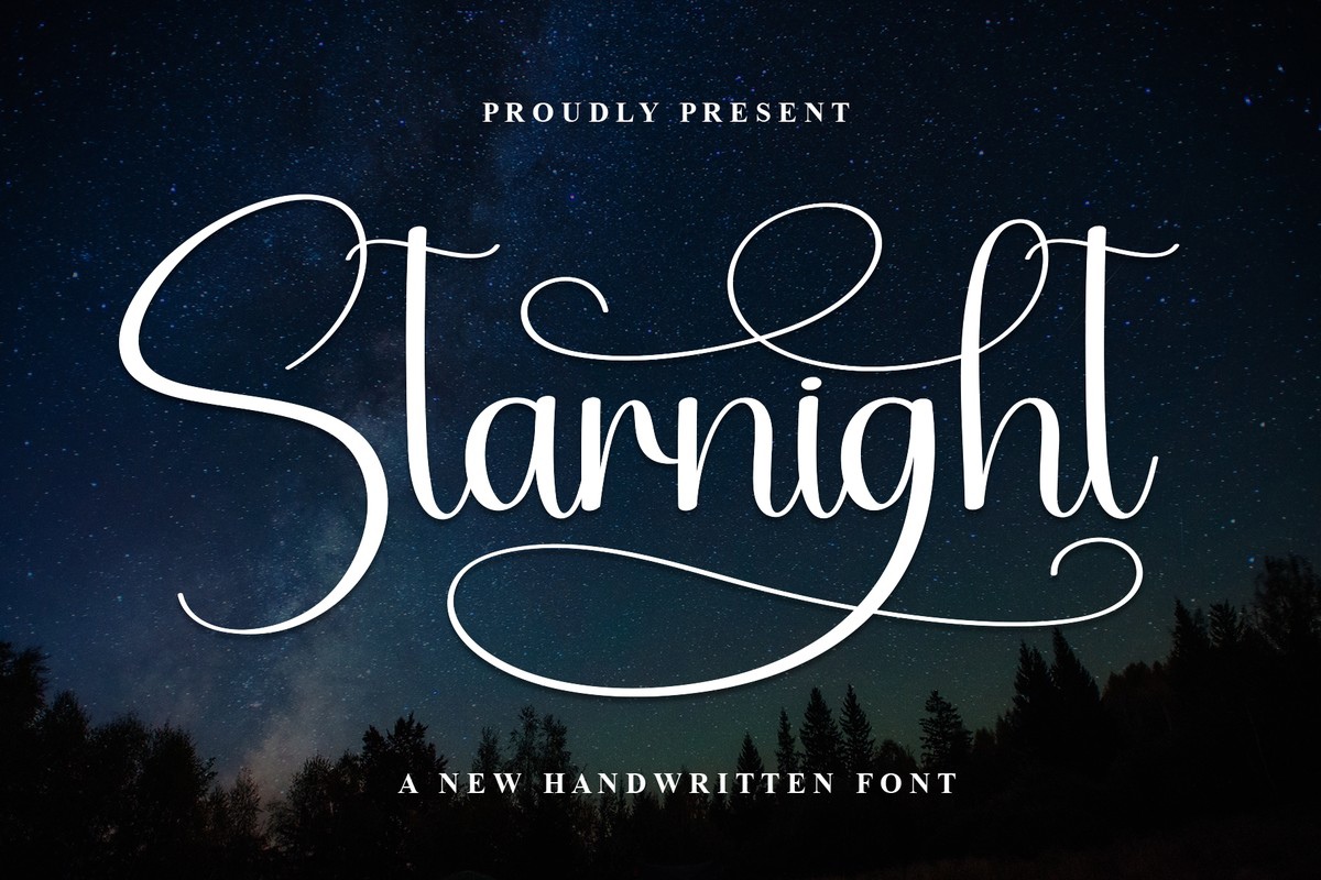 Starnight Font preview