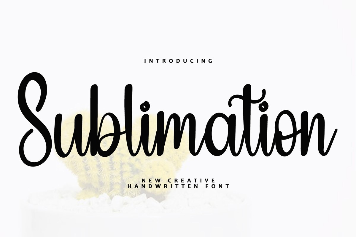 Sublimаtion Font preview