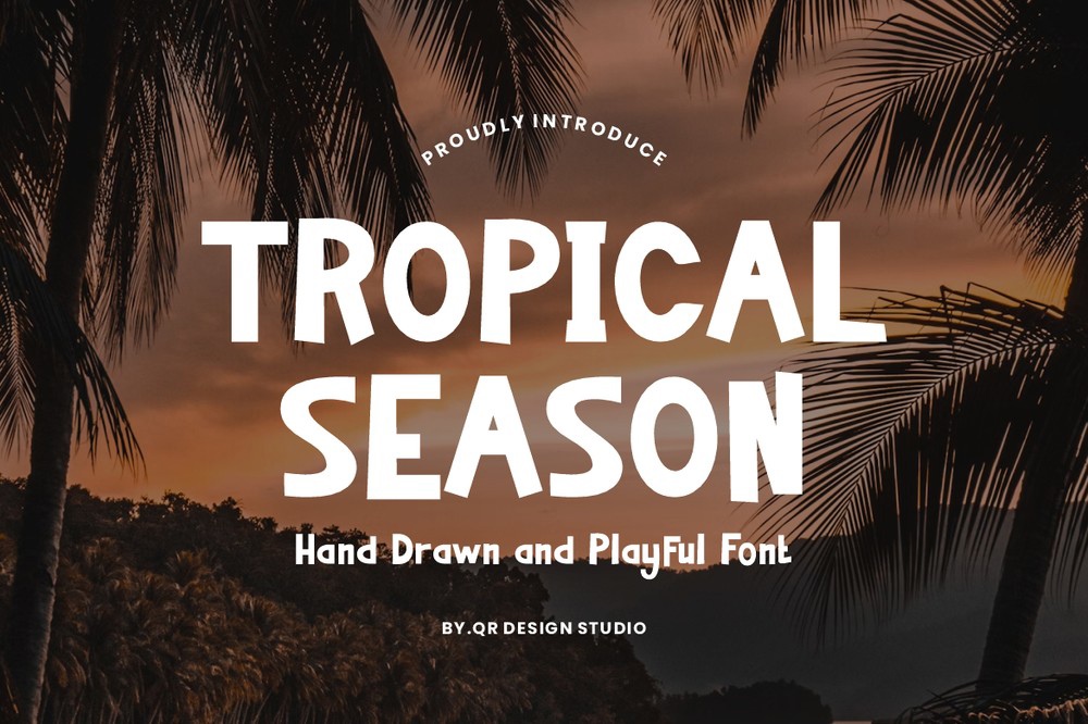 Tropical Season Font preview