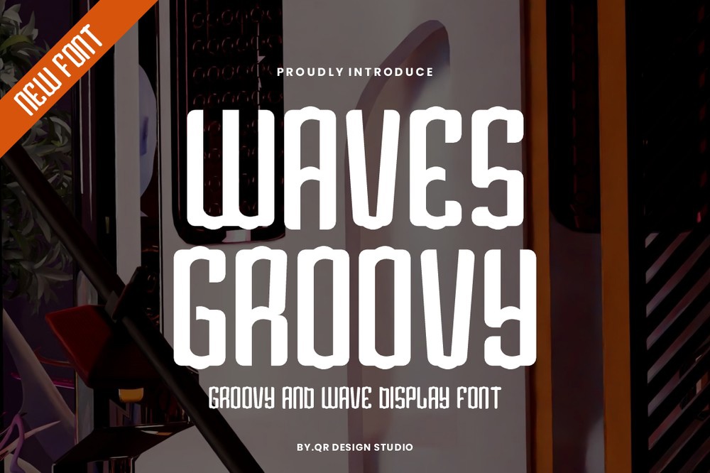 Waves Groovy Font preview