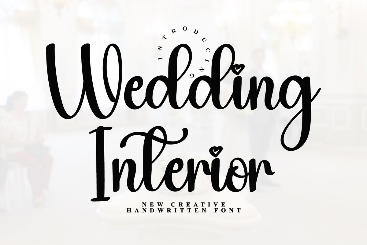 Wedding Interior Regular Font preview