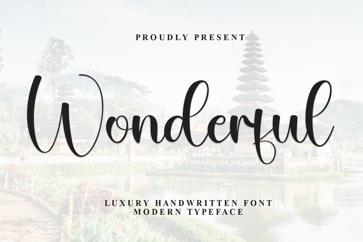 Wоnderful Font preview