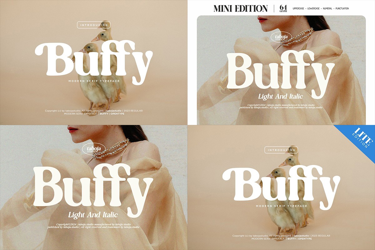 Buffy Light Font preview