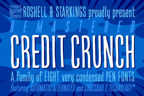 Credit Crunch Regular Font preview