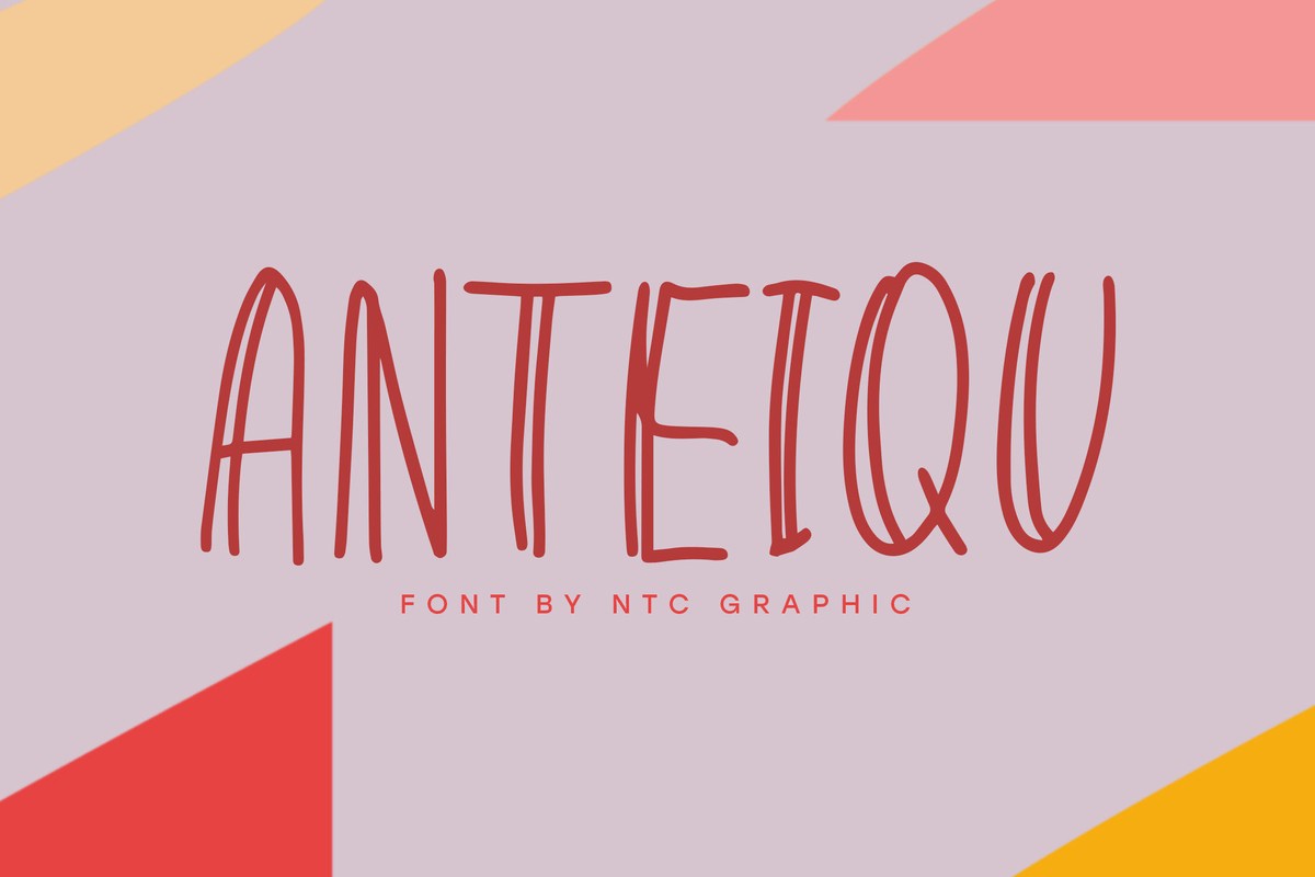 Anteiqu Regular Font preview