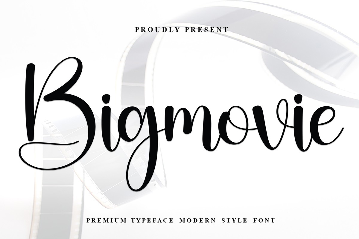 Bigmovie Font preview