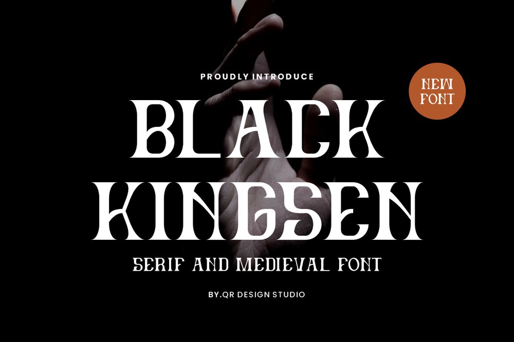 Black Kingsen Regular Font preview