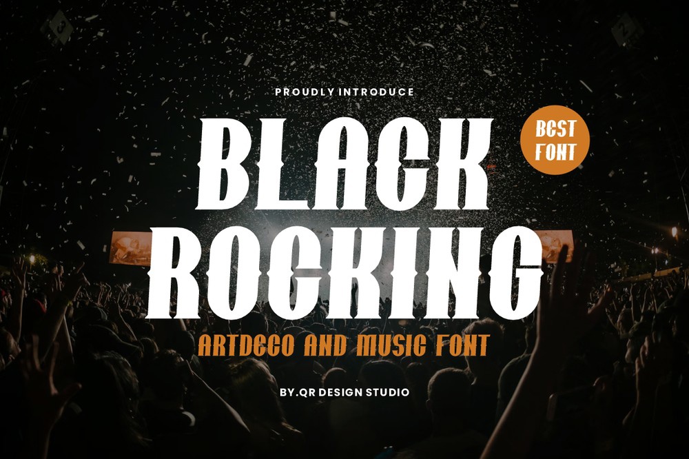 Black Rocking Font preview