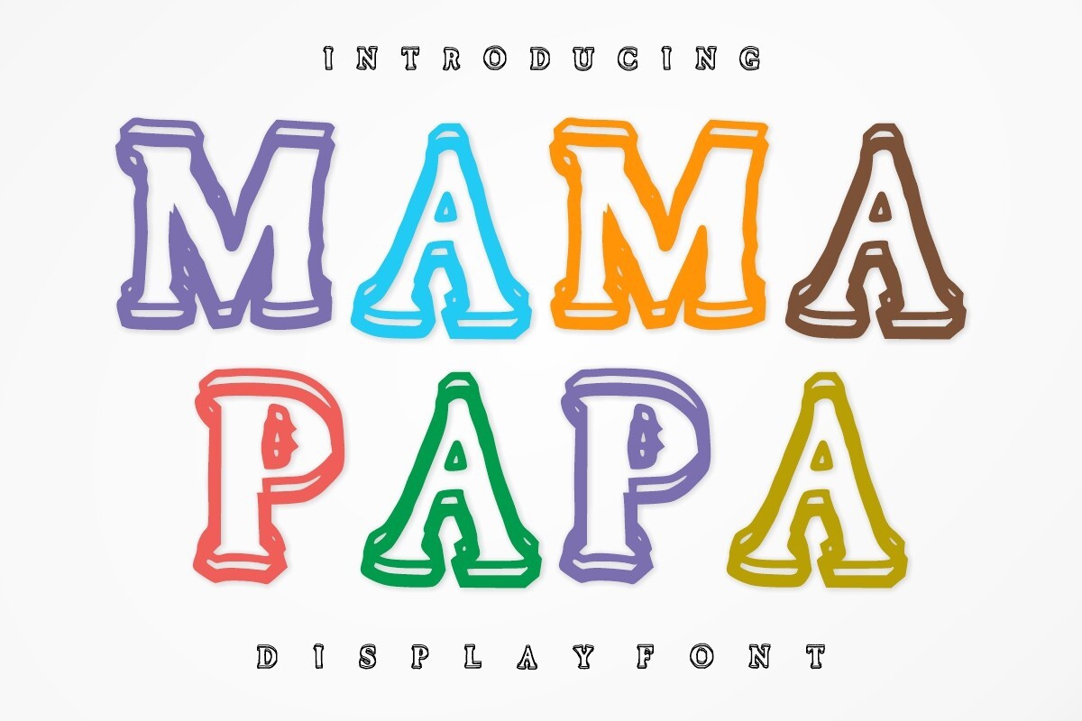 Mama Papa Font preview