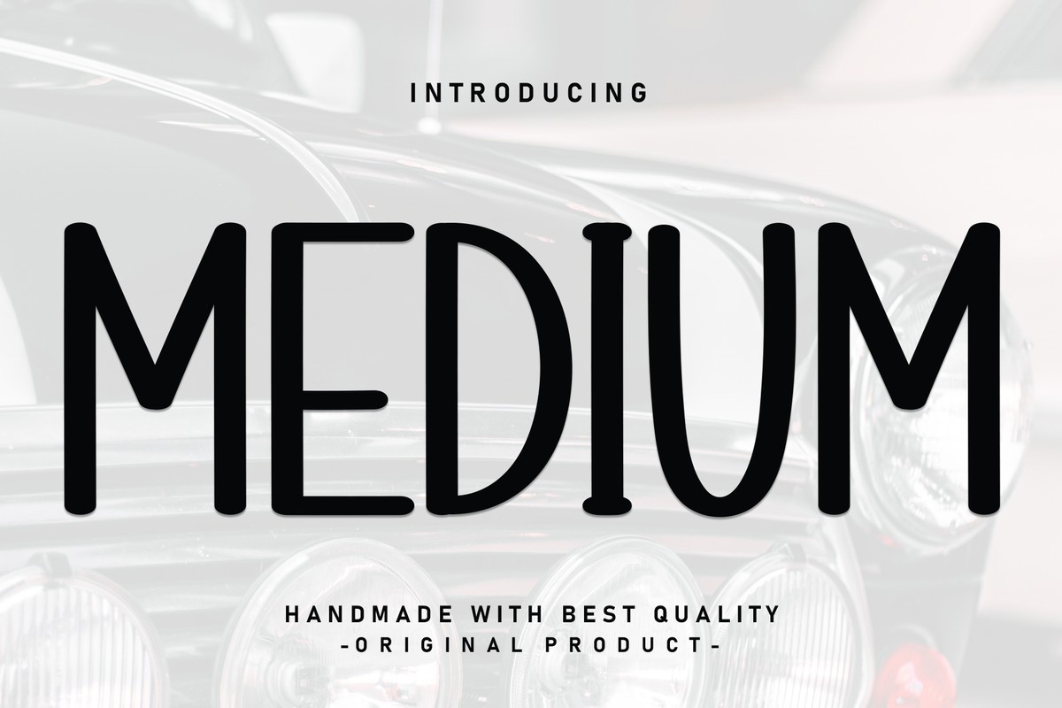 Mеdium Regular Font preview