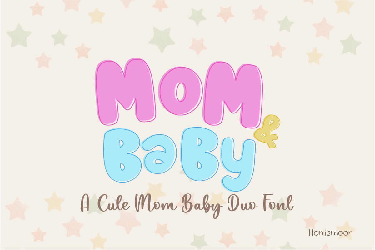 Mom & Baby Font preview