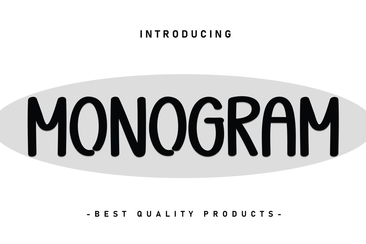 Monоgram Font preview