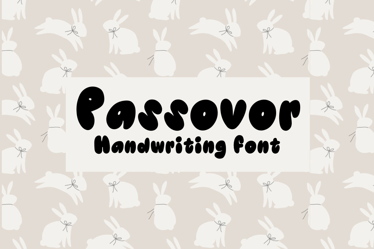 Passovor Font preview