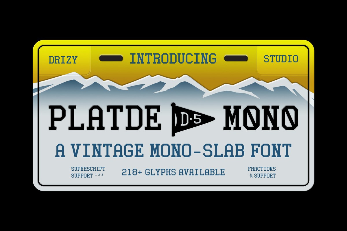 Platde Mono Font preview