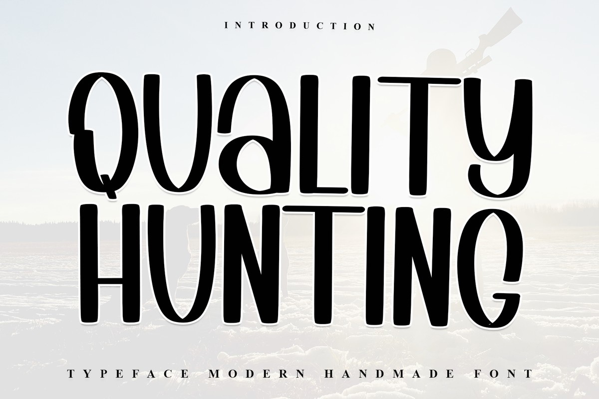 Quality Hunting Font preview