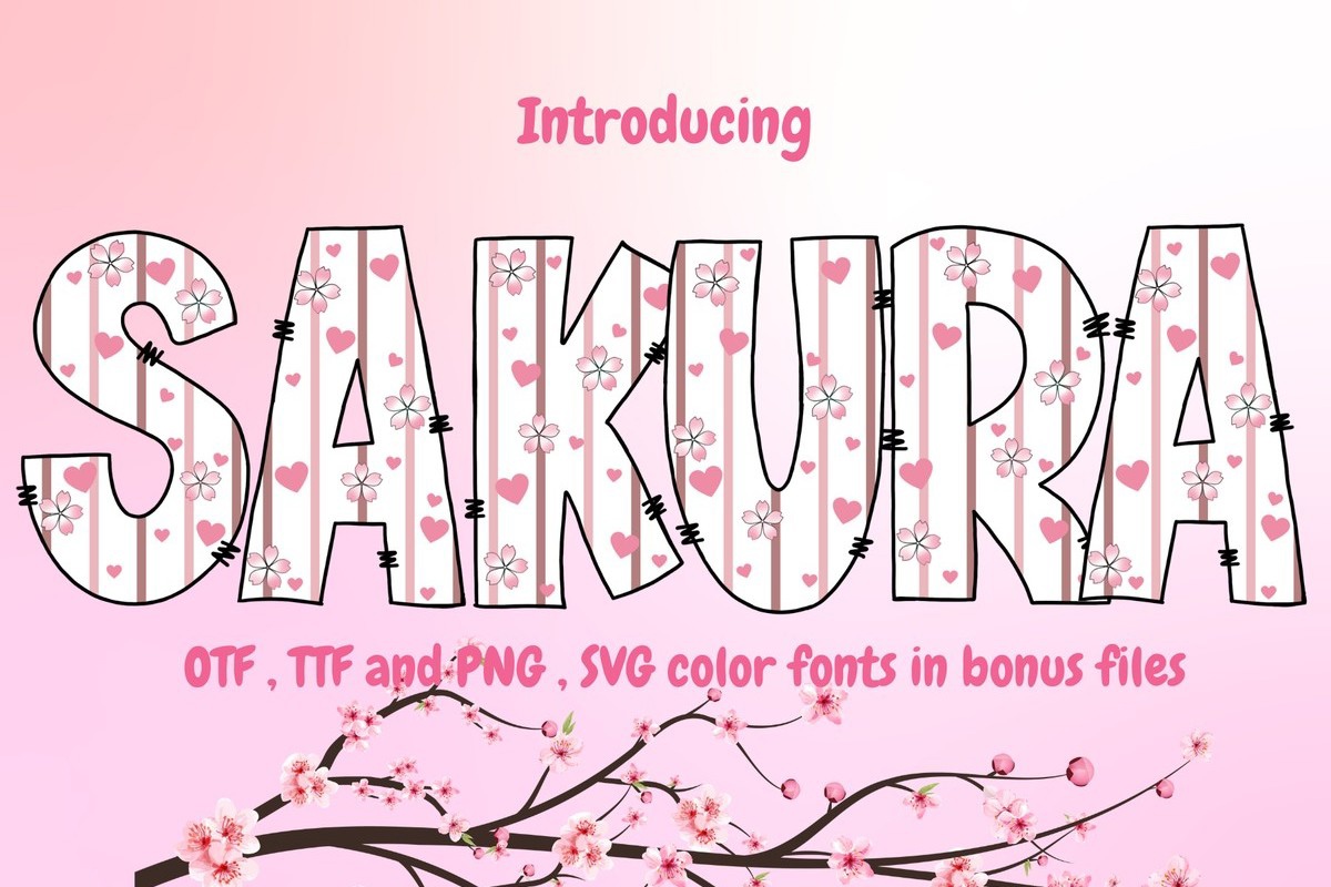 Sakura Font preview