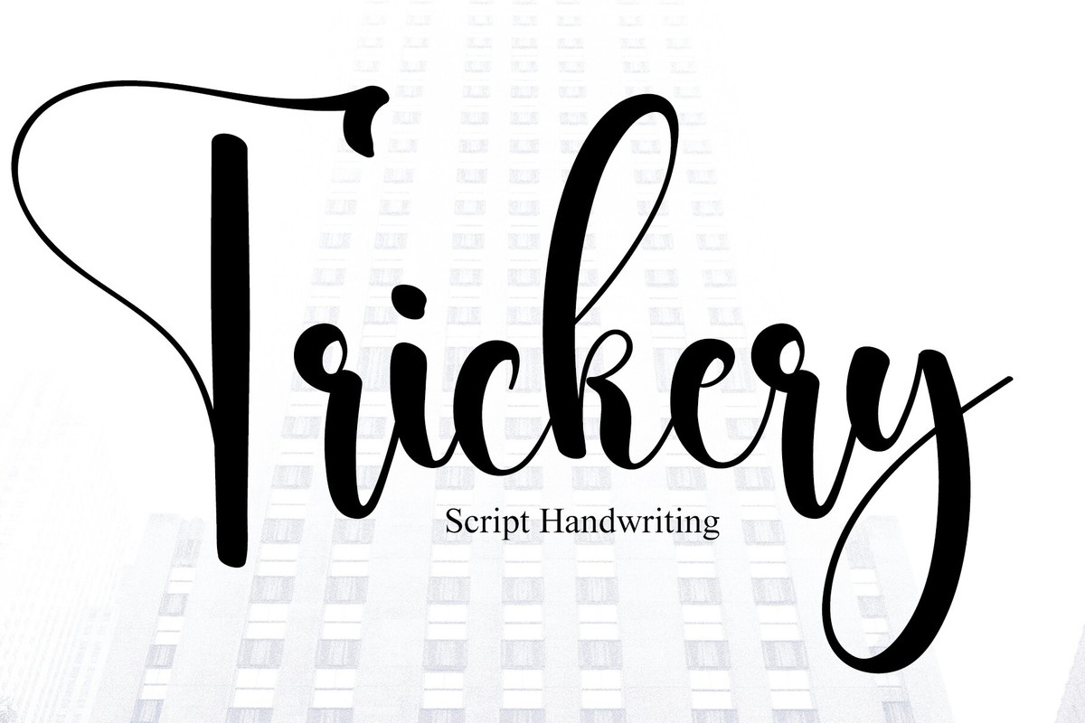 Trickery Font preview