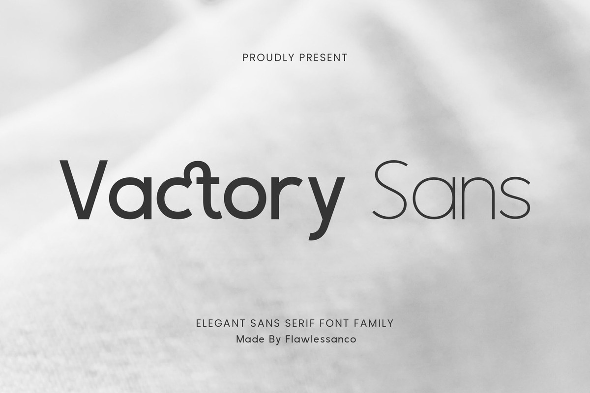 Vactory Sans Light Font preview