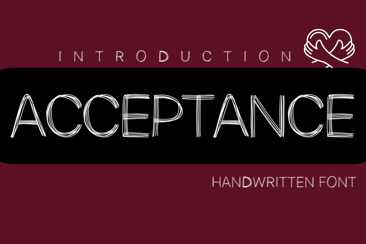 Acceptance Font preview
