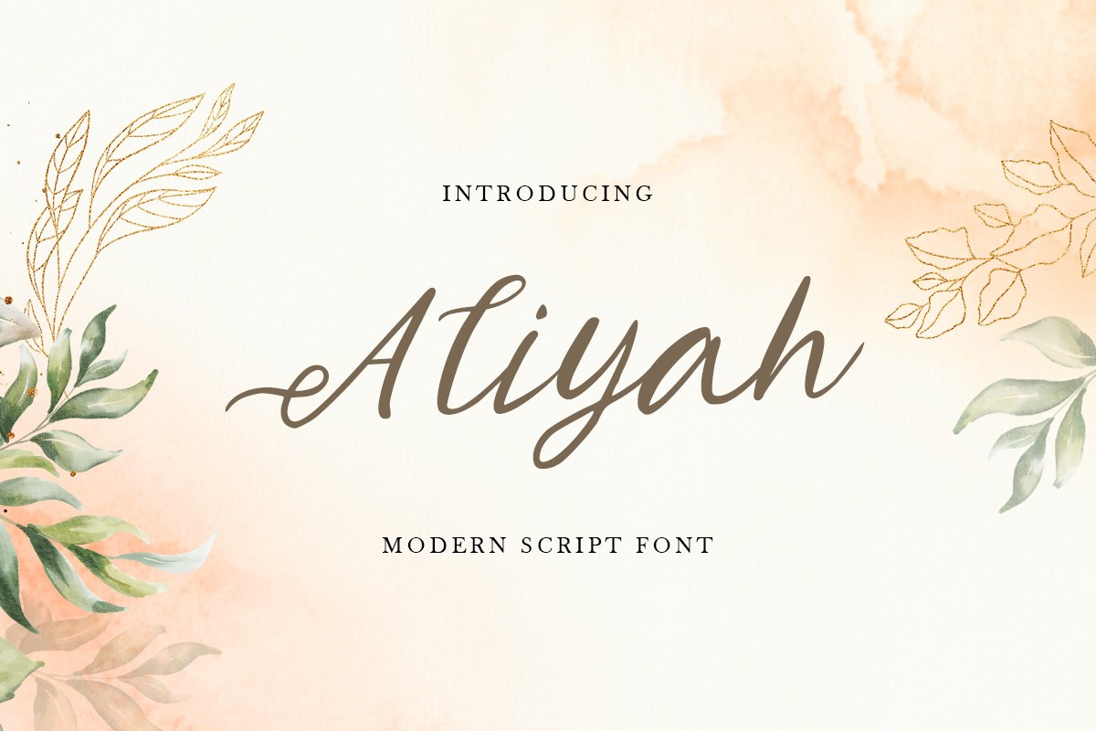 Aliyah Font preview