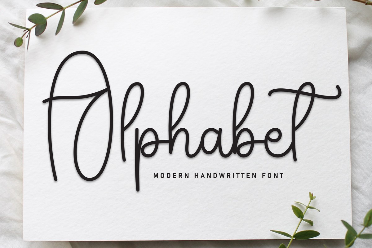 Alphаbet Font preview