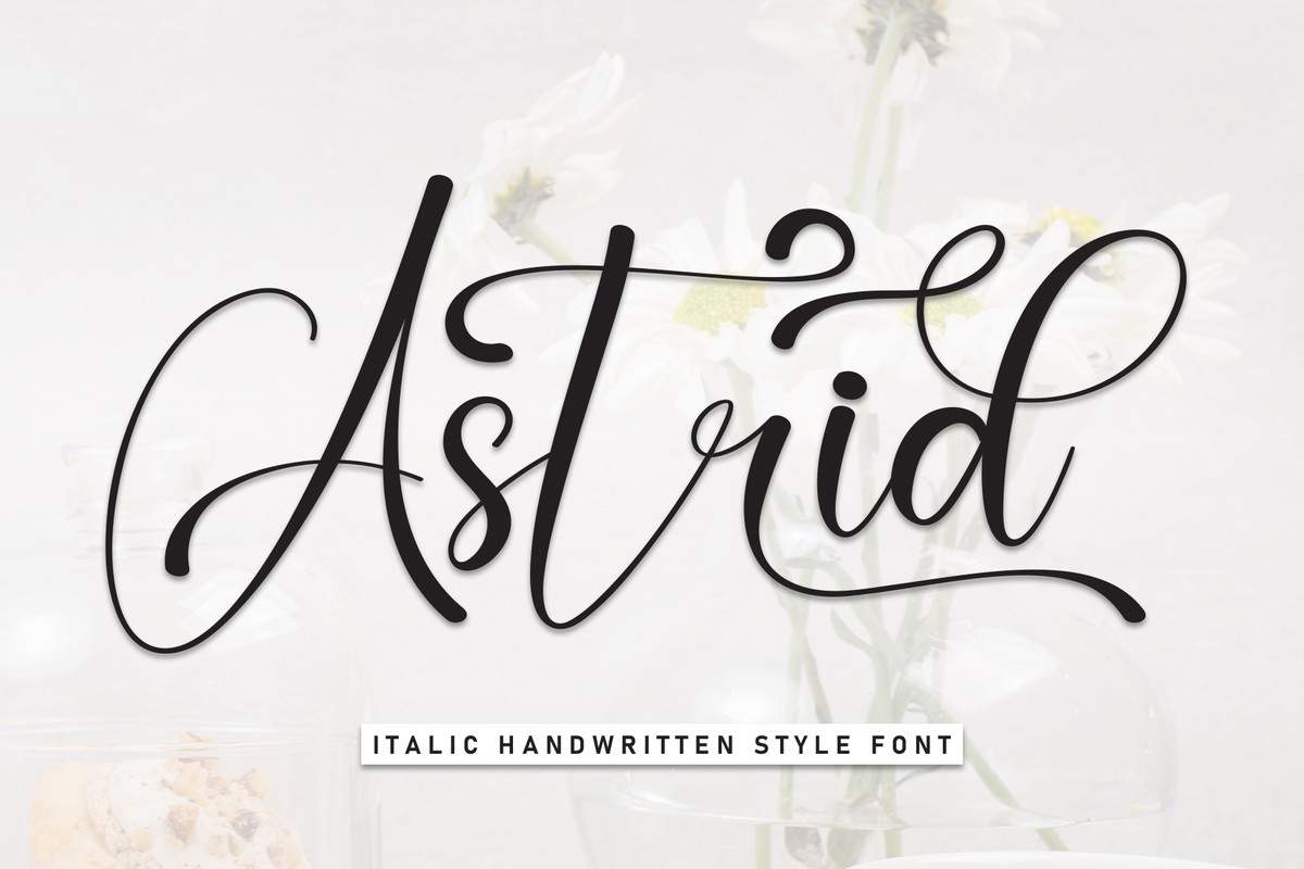 Аstrid Font preview