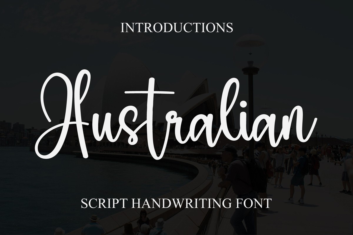 Australian Font preview